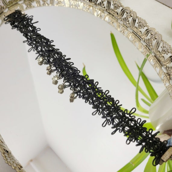 Vintage 60s Choker With Dangling Rhinestones - image 2