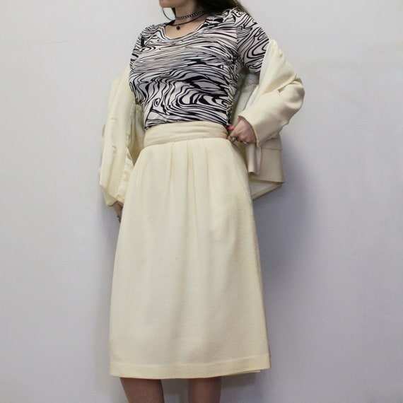 GIVENCHY PASTEL LIGHT BLUE SILK SKIRT