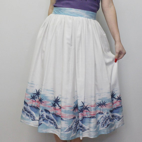 Vintage 1960s skirt, summer - Gem