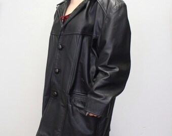ジャケット・アウター 80s vintage real leather car coat 80s vintage leather jacket real leather