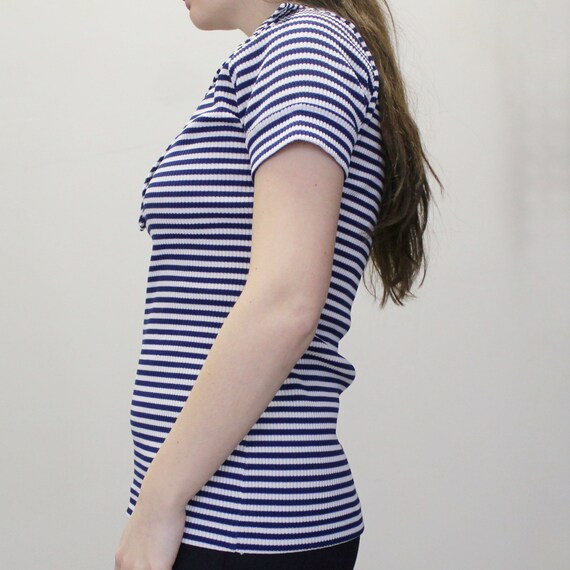 Vintage 70s White Stag Striped Tee - image 7