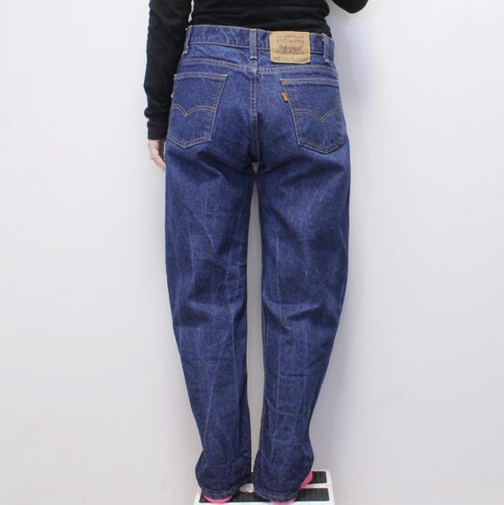 Vintage 90s Orange Tab Levi's 505 Jeans Dark Wash… - image 4
