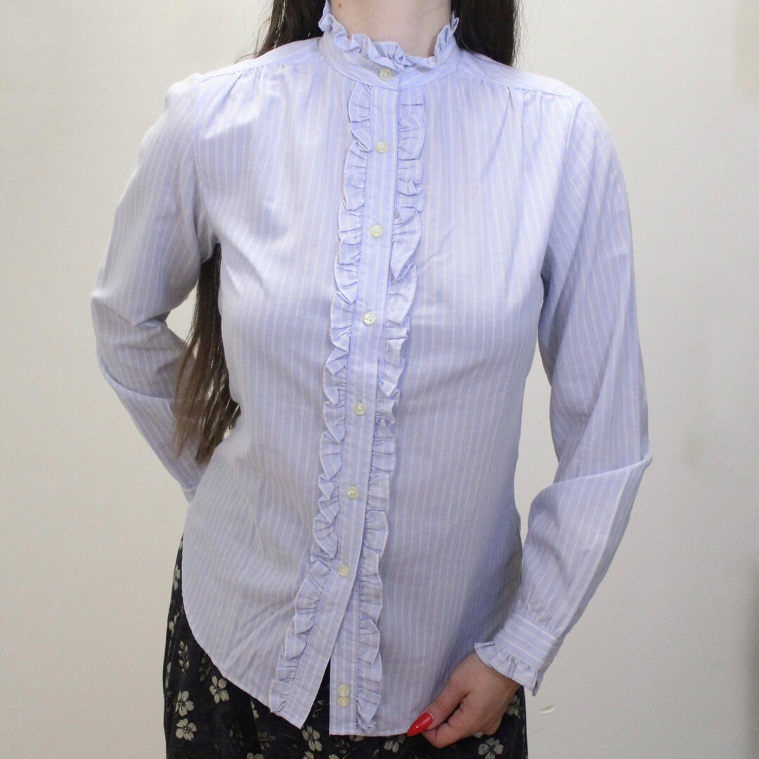 Vintage 80s Ruffle Blouse by the Limited - Etsy Israel