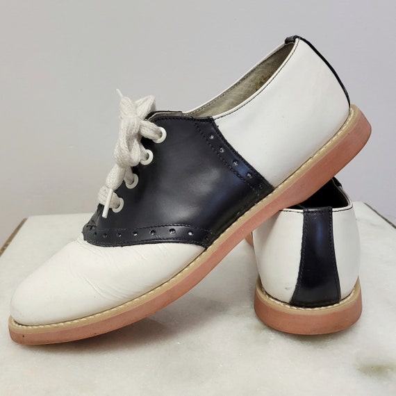 Vintage 80s does 50s Saddle Shoes by Willits- Sad… - image 4