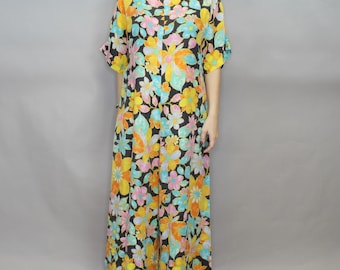 Vintage 70s Groovy Psychedelic Jumpsuit