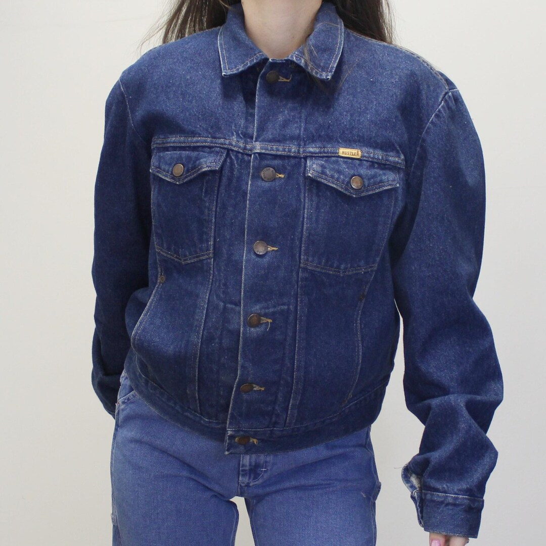 Rustler Jean Jacket Vintage 90s Denim Jacket by Rustler - Etsy