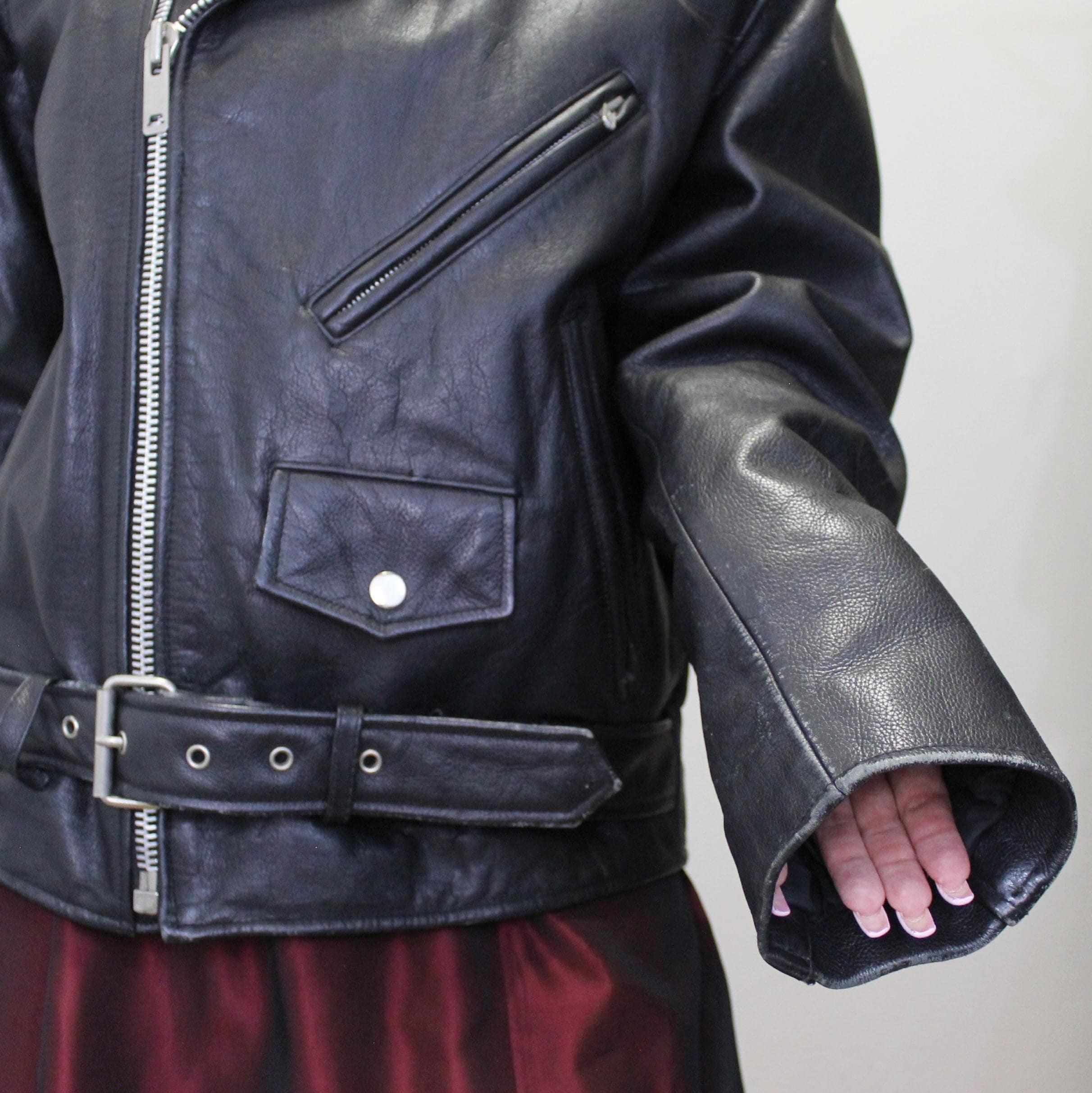 Vintage Y2k Leather Biker Jacket! Wilson's Heavy Leather Vintage Y2k Leather Biker Jacket! Wilson's Heavy Leather
