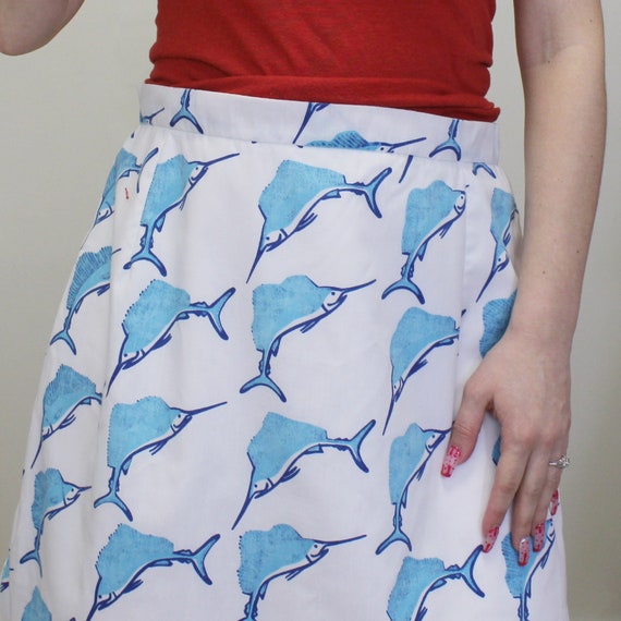 Vintage 70s Vested Gentress Swordfish Mini Skirt - image 5