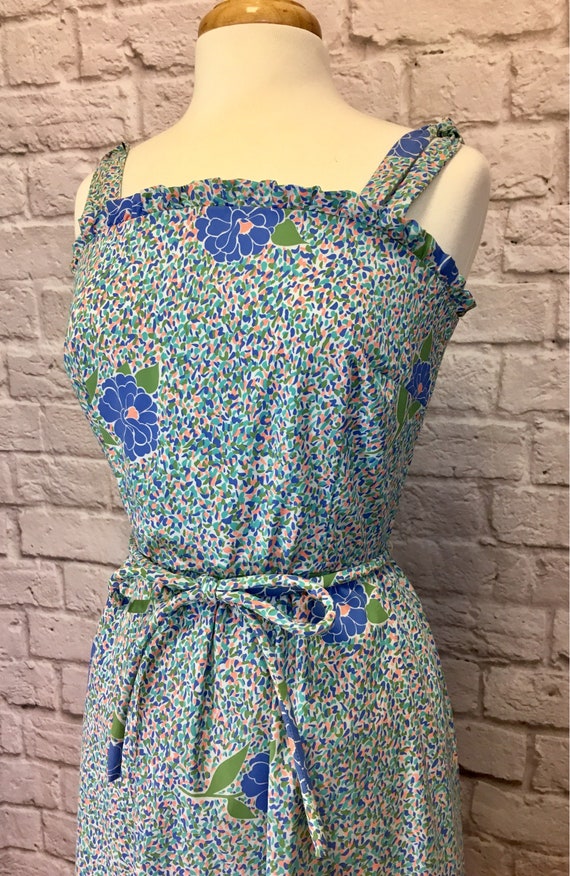 Vintage The Vested Gentress Floral Belted Dress