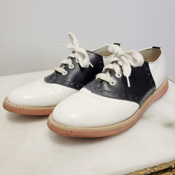 Vintage 80s does 50s Saddle Shoes by Willits- Sad… - image 7