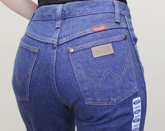 Vintage 80s Wrangler Western High Waisted Straight Leg Mom Jeans- Wrangler Highwaisted jeans