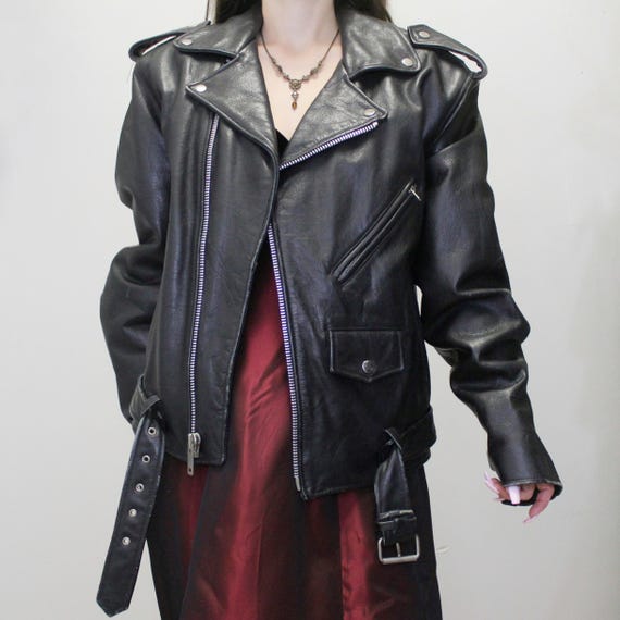 Vintage Y2k Leather Biker Jacket! Wilson's Heavy Leather