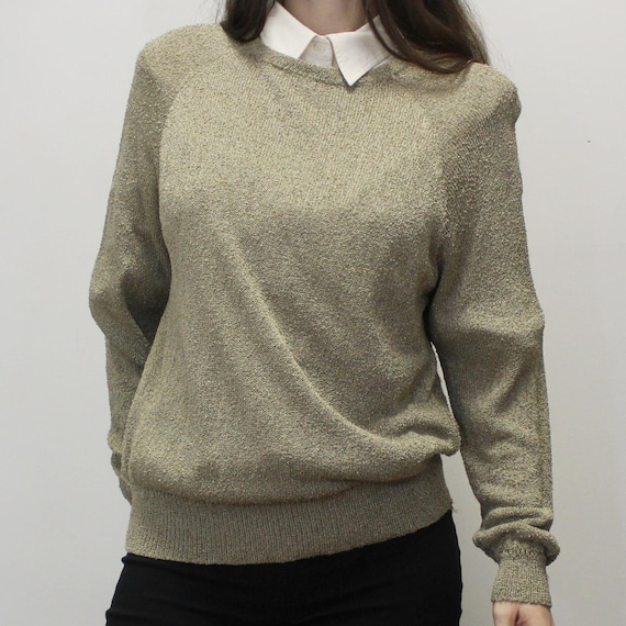 Vintage 90s Taupe Sweater by French Rags