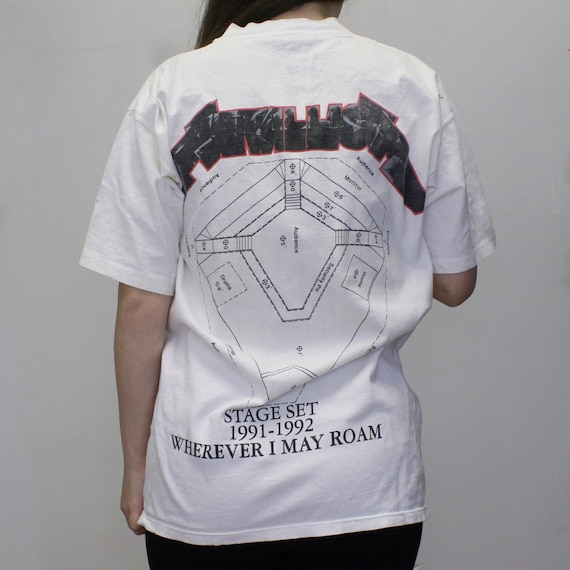 Vintage 90s Metallica Wherever I May Roam Double Sided Graphic