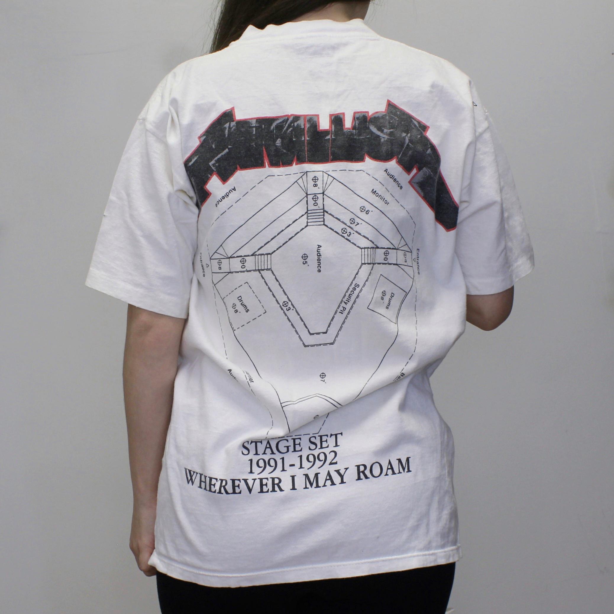 Vintage 90s Metallica Wherever I May Roam Double Sided Graphic