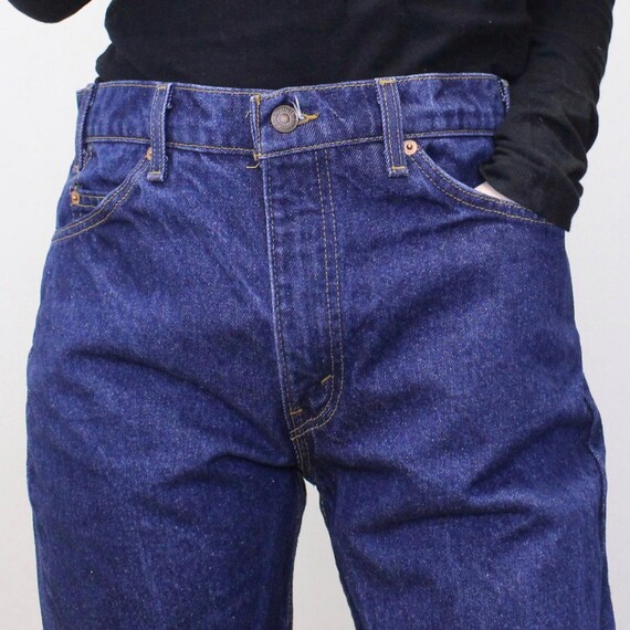 Vintage 90s Orange Tab Levi's 505 Jeans Dark Wash… - image 5