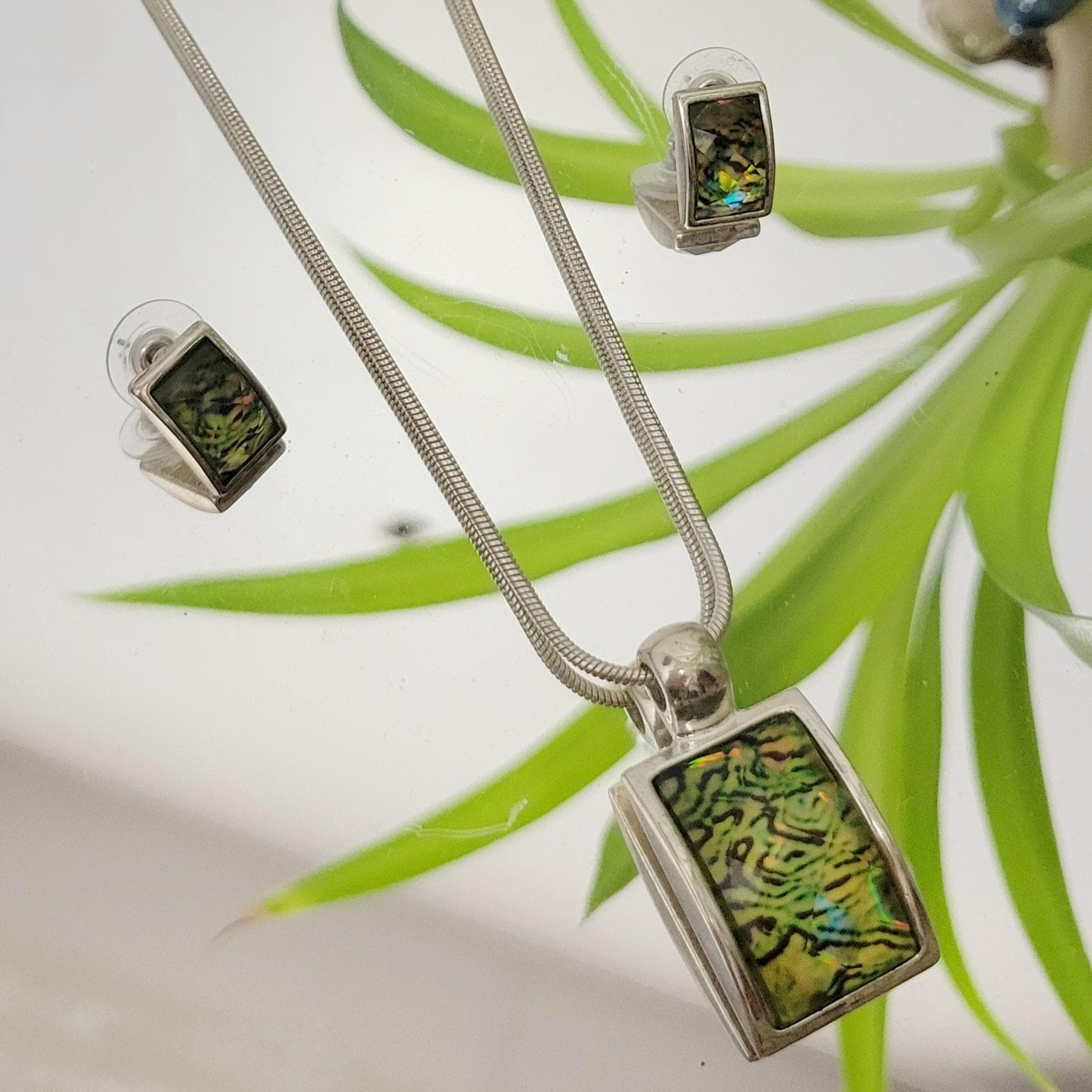 Vintage Y2k Signed Kenneth Cole Jewelry Set Matching Funky