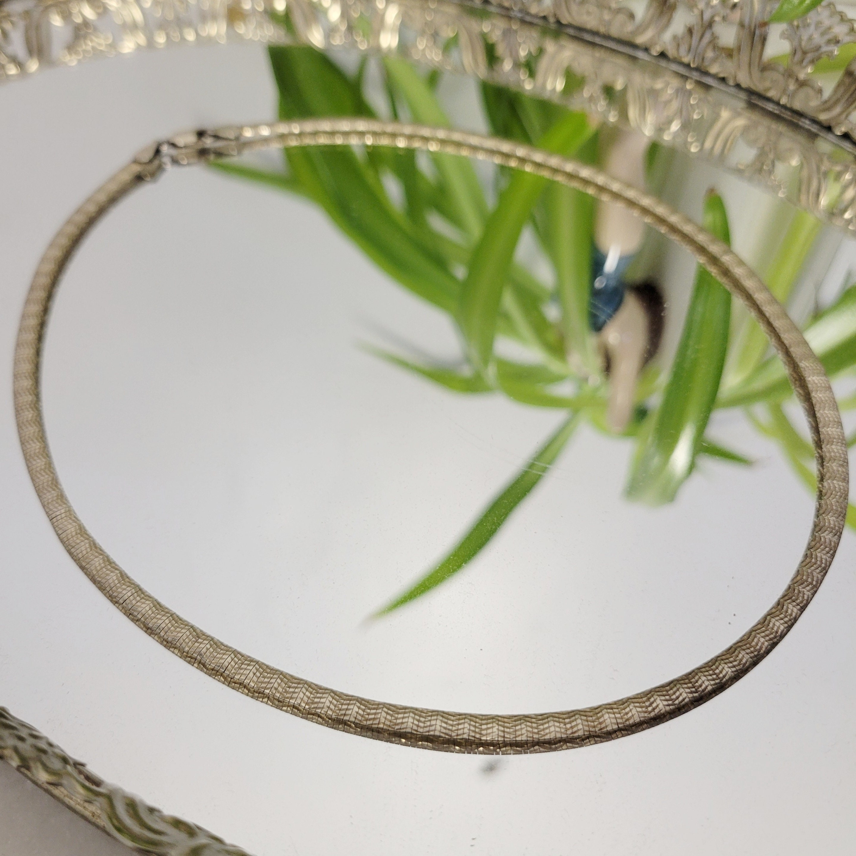 Italian vintage 925 ネックレス 送料無料】Vintage Italy Silver 925 Necklace （N012) ヴィンテージ