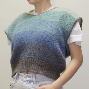 Vintage 80s Sweater Vest top by Alpenblick