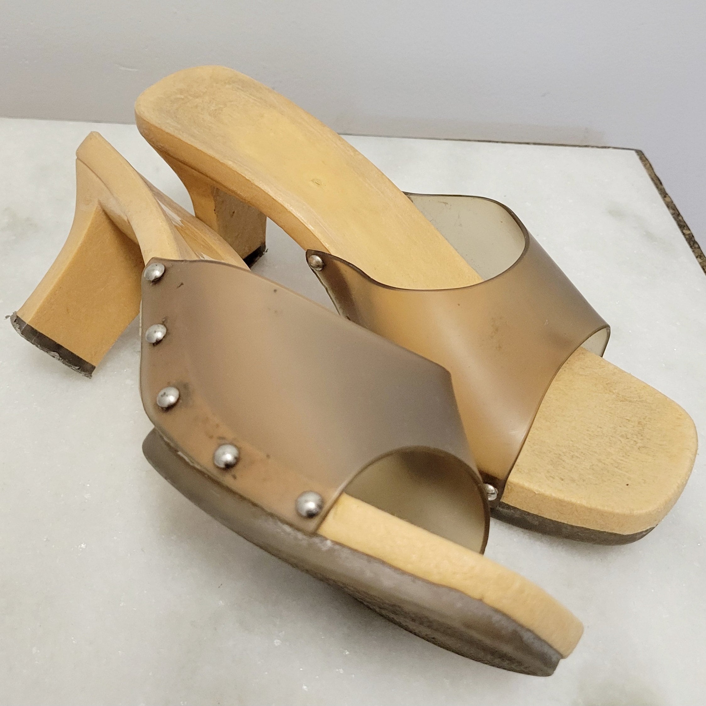 Plastic mules sale