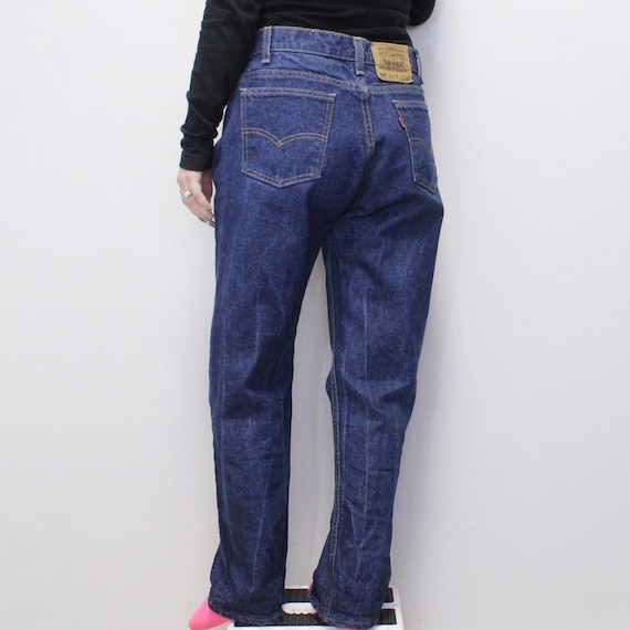Vintage 90s Orange Tab Levi's 505 Jeans Dark Wash… - image 3