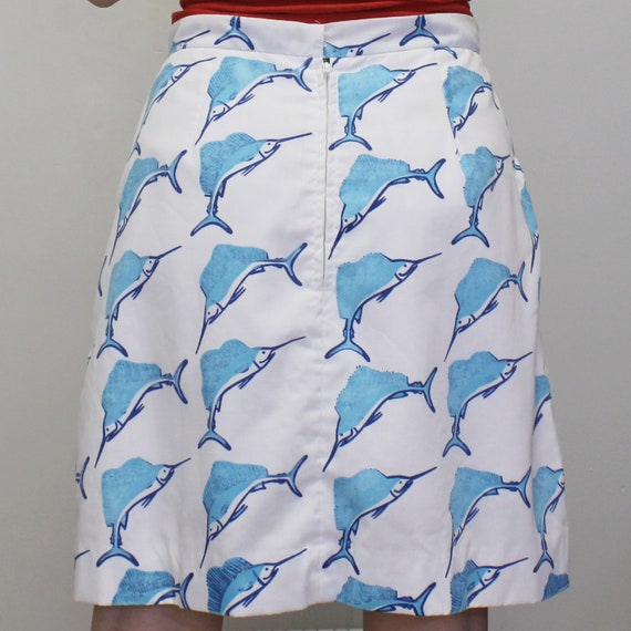 Vintage 70s Vested Gentress Swordfish Mini Skirt - image 3