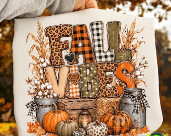 Fall PNG Trendy Colorful Pumpkin Leopard PNG Vintage Autumn Floral Coquette . Fall Vibes Girly Sublimation Digital Download Boutique Design