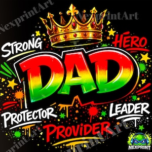 Diseño PNG de Juneteenth para papá, Gráfico de papá negro genial, PNG de padre negro, Arte de rey negro, Orgullo afroamericano, Regalo de Juneteenth para el Día del Padre