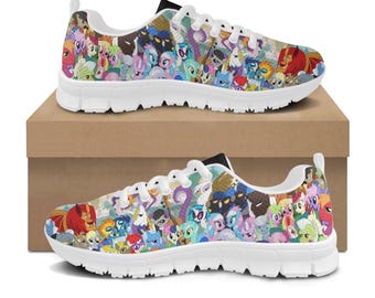 My Little Pony Athletic Shoes: Rainbow Dash, Twilight Sparkle Breathable Mesh Running Sneakers