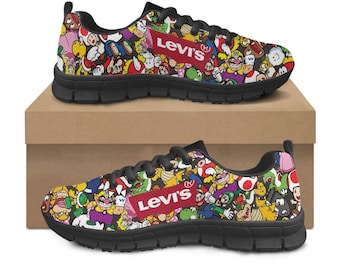 Zapatillas deportivas Super Mario: Zapatillas de running de malla transpirable.