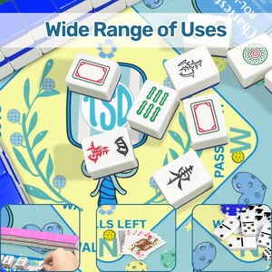31.5" Monogramed Pickleball Mahjong Mat - Ships Folded image 10