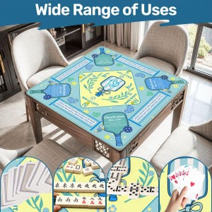 31.5" Monogramed Pickleball Mahjong Mat - Ships Folded image 9