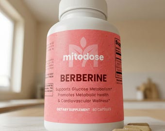 Supplément naturel de berbérine, 800 mg de métabolisme du glucose, favorise la gestion du poids, la santé cardiaque, la vitalité cellulaire
