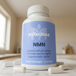 NMN Supplement, White Nicotinamide Capsules, NAD+ Precursor for Cellular Energy, Healthy Aging, Longevity Support