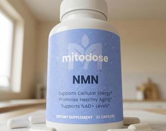 Supplément NMN, gélules de nicotinamide blanc, précurseur NAD+ de l'énergie cellulaire, vieillissement en bonne santé, soutien de la longévité