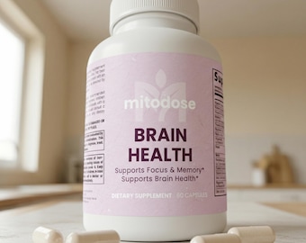 Cápsulas para la salud cerebral, suplemento para la concentración, ritual nootrópico verde para la claridad mental, apoyo a la memoria y funciones cognitivas.
