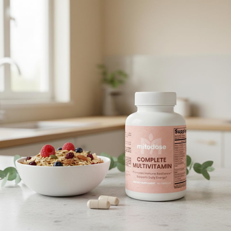 Suplemento multivitamínico natural completo, cápsulas multivitamínicas, mezcla antioxidante de equinácea para el apoyo inmunológico, para hombres y mujeres. imagen 6