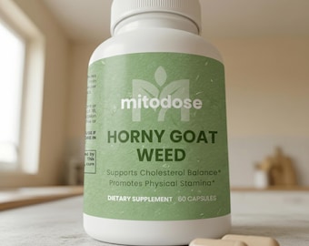 Complément naturel Horny Goat Weed, gélules de chèvre, racine de maca, vitalité, endurance, équilibre hormonal