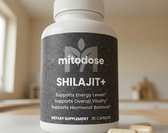 Supplément naturel de shilajit, gélules d'Ashwagandha Tongkat Ali, mousse de mer | Rituel antique | Endurance et soutien aux performances