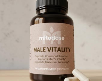 Cápsulas de vitalidad masculina natural, suplemento alfa, Tongkat Ali, zinc y magnesio para el apoyo a la recuperación muscular.
