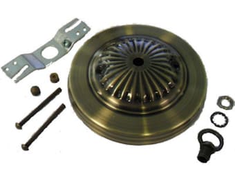 Embossed antique brass-plated canopy kit includes TD-393