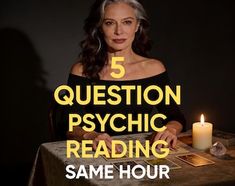 Lecture psychique en 5 questions à la même heure, clairvoyance moyenne, pas de guidage précis de l'IA