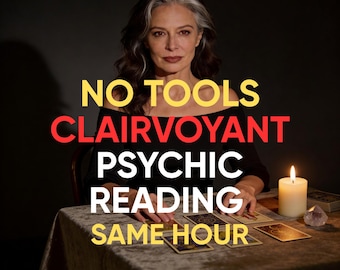 Lecture médiumnique sans outils à la même heure, lecture moyenne télépathique, clairvoyance approfondie