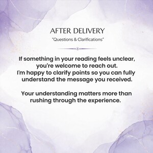 Same Hour No Tools Psychic Reading, Telepathic Medium Reading, In-Depth Clairvoyant Insight image 3