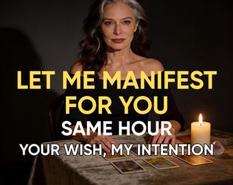 Same Hour Let Me Manifest For You, Personalized Ritual, Psychic Manifestation for Love, Career, Money, Luck…