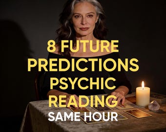 8 Zukunftsvorhersagen Psychic Reading, Same Hour Medium Reading, Keine KI, Zukünftige Einblicke