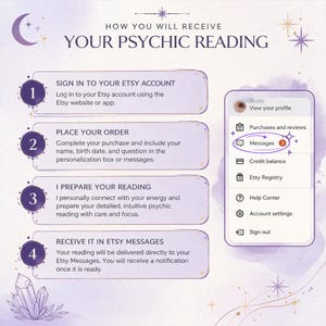 Same Hour No Tools Psychic Reading, Telepathic Medium Reading, In-Depth Clairvoyant Insight image 2