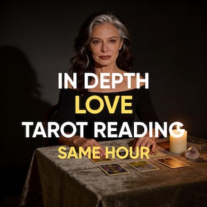 Lectura de Tarot del Amor en Profundidad en la Misma Hora, Percepciones Psíquicas, Lectura de Almas Gemelas y Llamas Gemelas, Sin Endulzar