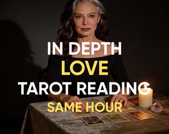 Same Hour In-Depth Tarot Love Reading, Psychic Insights, Soulmate & Twin Flame Reading, No Sugar Coating