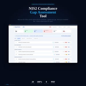 NIS2 Gap Assessment Tool |  | ISO 27001 Mapping | Cybersecurity Compliance Audit | Instant Download